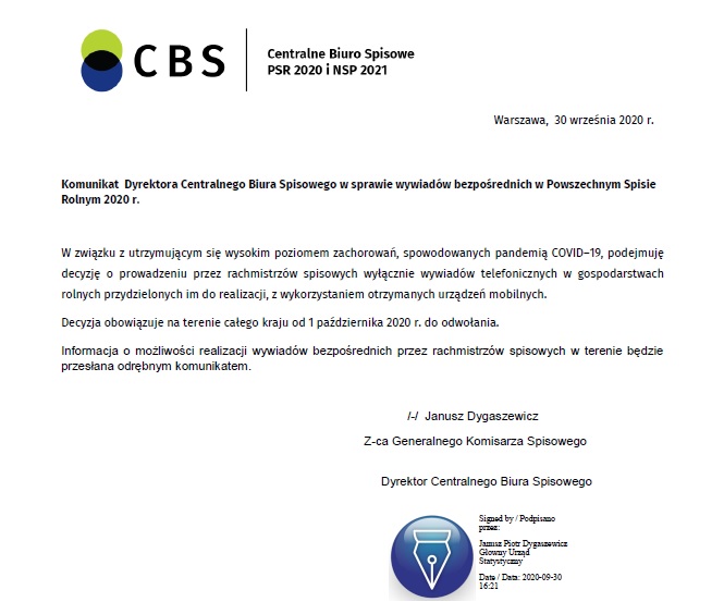 Informacja GUS