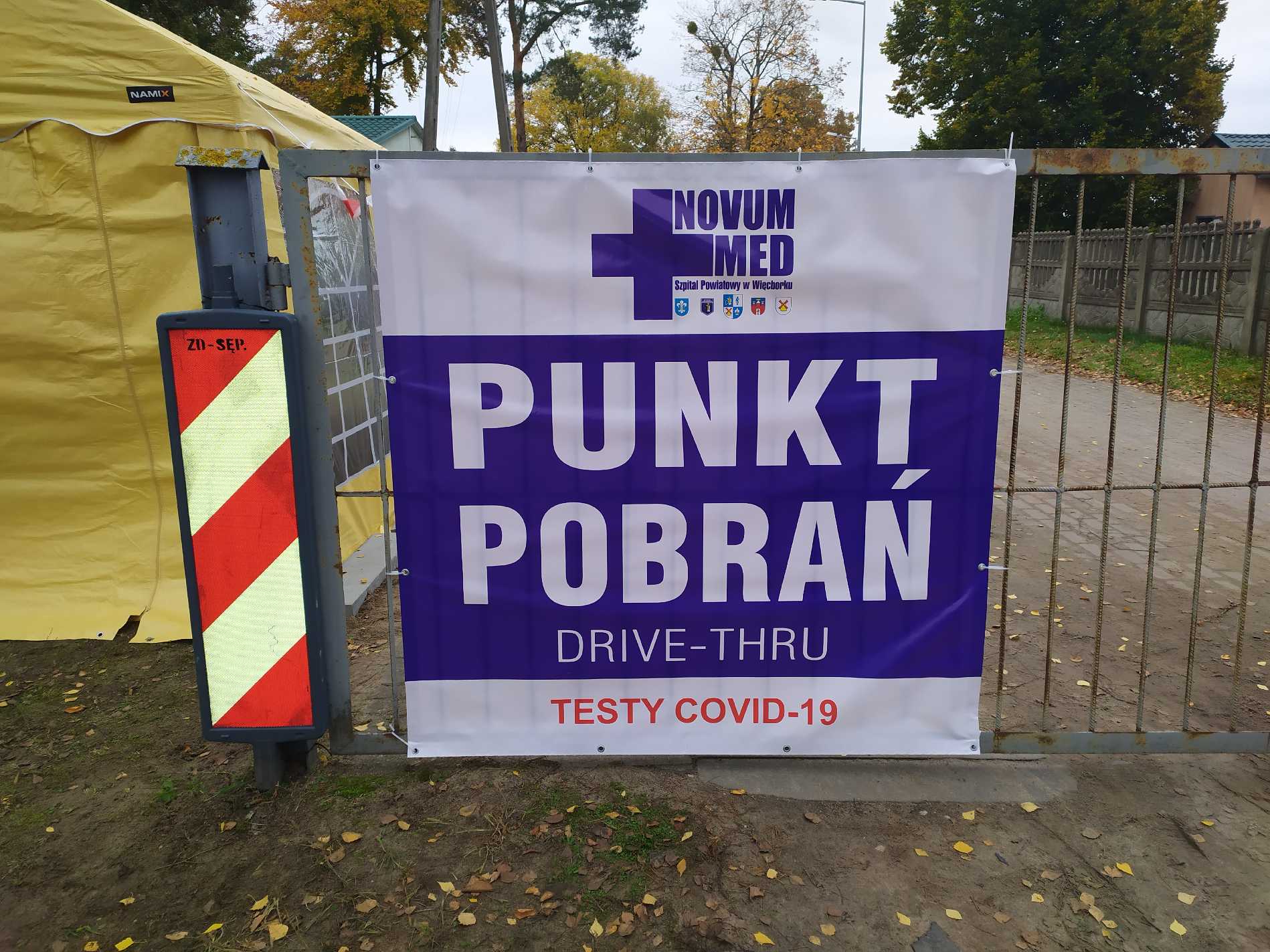 Zdjęcie miejsca mobilnego punktu pobrań