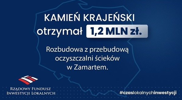 Promesa dofinansowania dla Gminy Kamień Krajeński