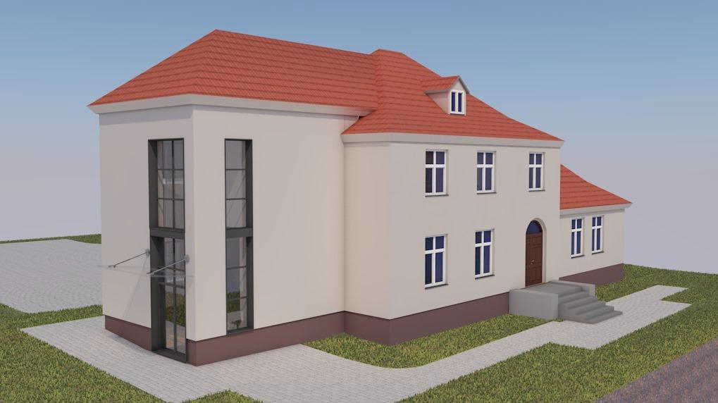 Wizualizacja rozbudowy budynku przy ul. Sępoleńskiej 6
