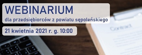 Logo webinarium dla przedsiębiorców
