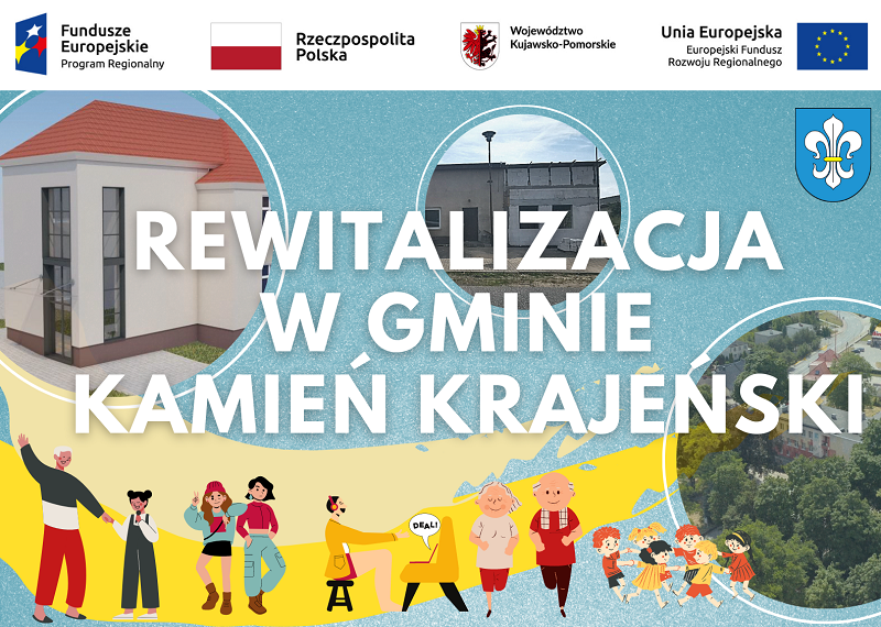 logo rewitalizacji w gminie Kamień Krajeński