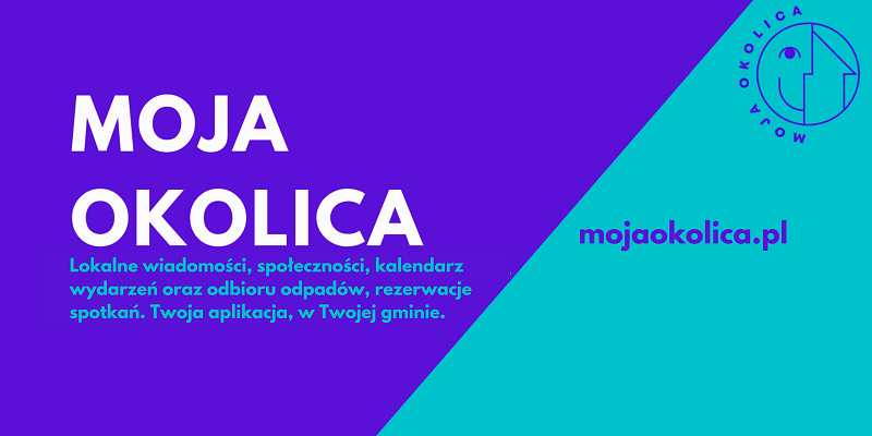 Banner aplikacji mobilnej Moja Okolica