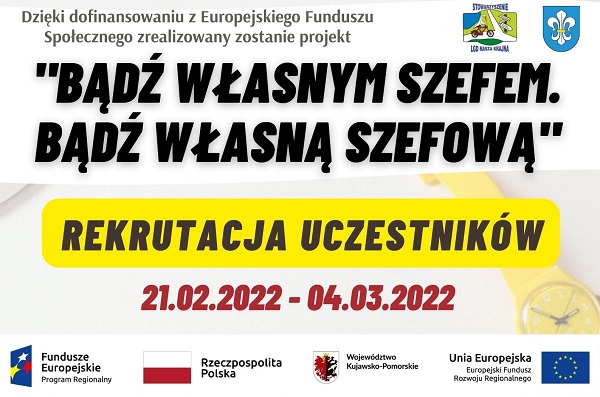 plakat informacyjny rekrutacja do projektu