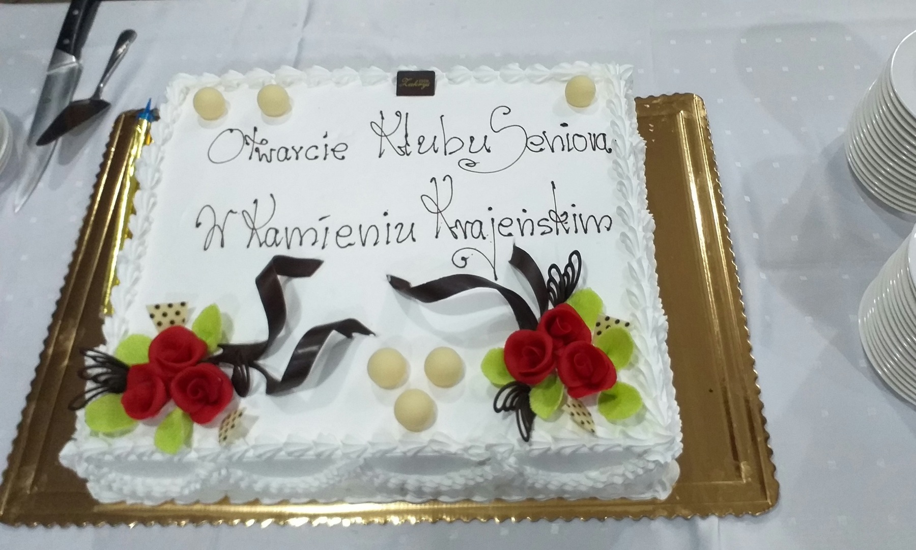 Tort z okazji otwarcia Klubu Seniora