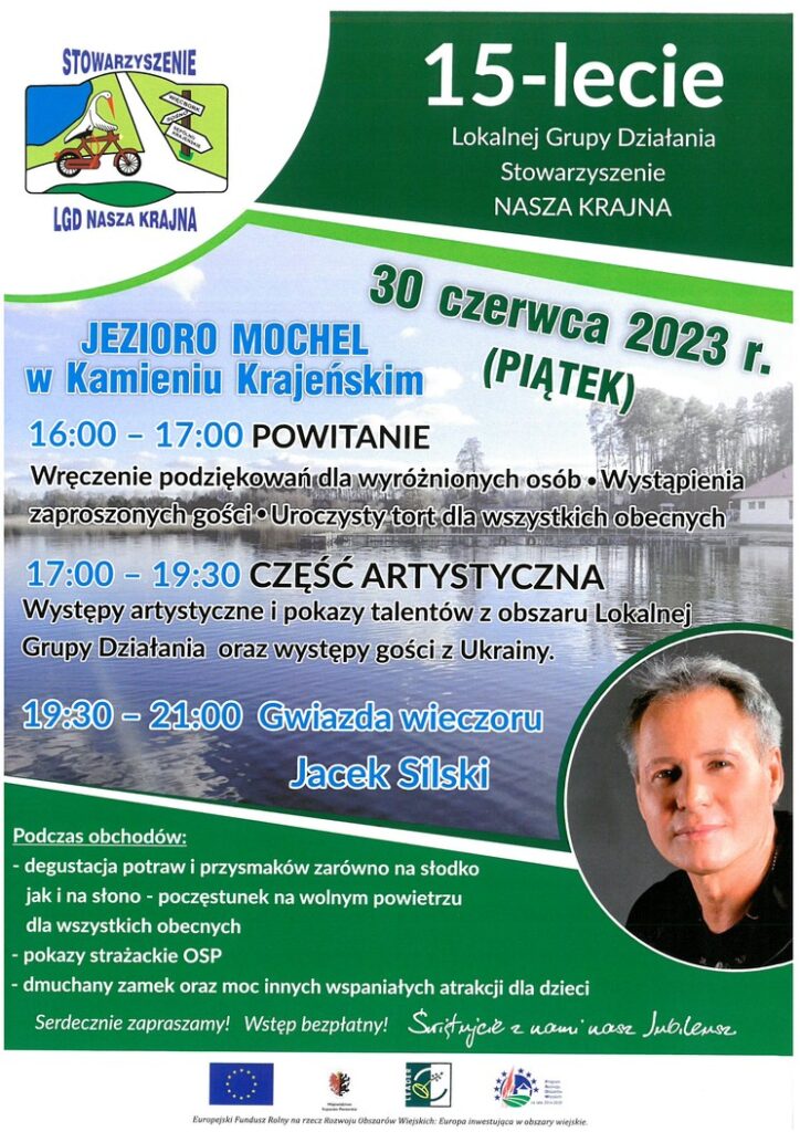 Plakat 15 lecie Stowarzyszenia NASZA KRAJNA