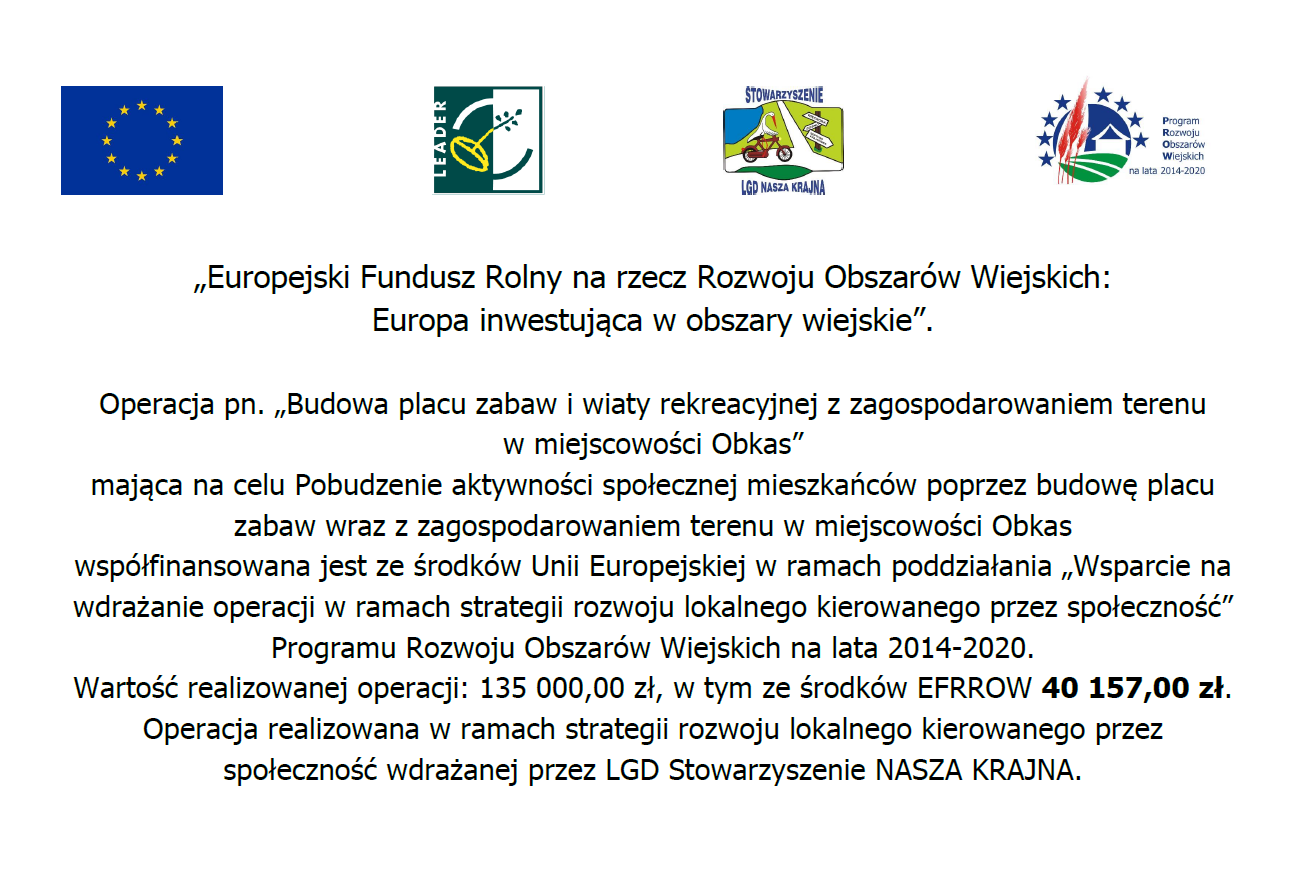 tablica na stronę PZ Obkas