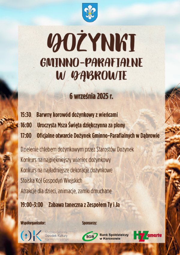 Wzór Plakat dożynki 20253