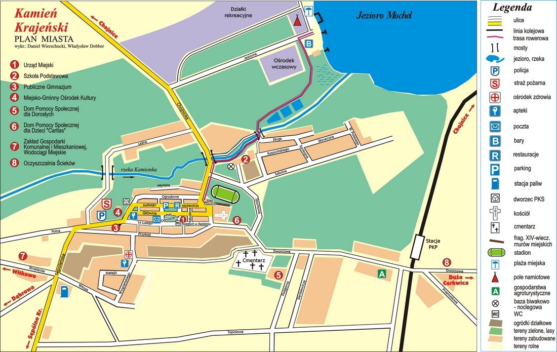 Plan miasta Kamień Krajeński Plan miasta Kamień Krajeński